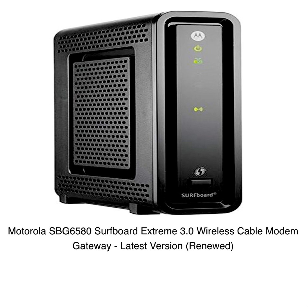 Motorola SBG6580 3.0 Wireless Cable Modem